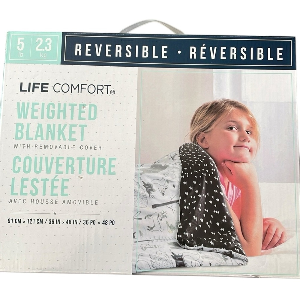 LIFE COMFORT WEIGHTED BLANKET WITH REMOVABLE COVER